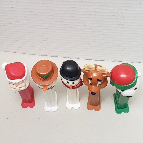 Pez Dispensers Christmas Set of 5 (Snowman, Santa, Reindeer, Polar Bear) - Picture 3 of 7